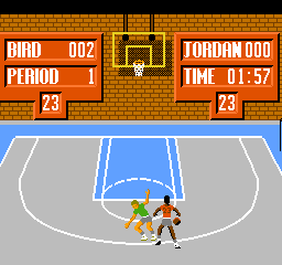 Jordan vs Bird - One On One (USA) In game screenshot